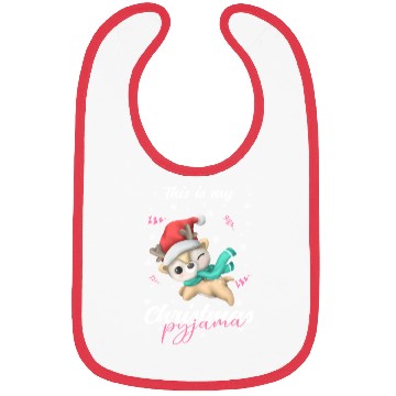 Discover Winter Christmas Pyjama Reindeer Bibs
