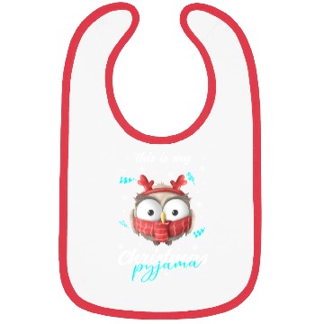 Discover Winter Christmas Pyjama Owl Bibs