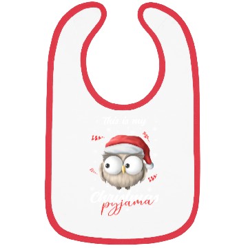Discover Winter Christmas Pyjama Owl Bibs