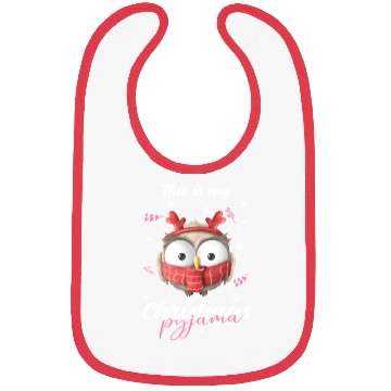 Discover Winter Christmas Pyjama Owl Bibs