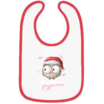 Discover Winter Christmas Pyjama Owl Bibs