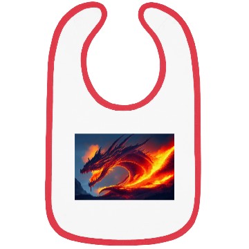 Discover Flaming Dragon Bibs