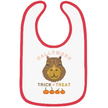 Discover Capybara with a pumpkin Bibs