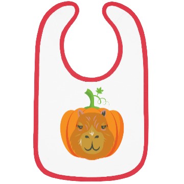 Discover Capybara with a pumpkin Bibs