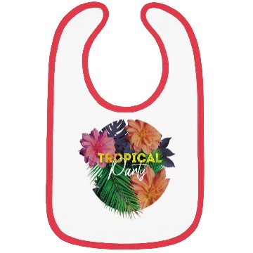 Discover Tropical Party Bibs