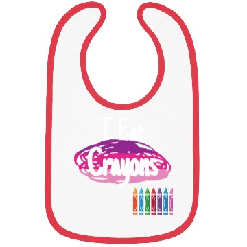 Discover I Eat Crayons Bibs