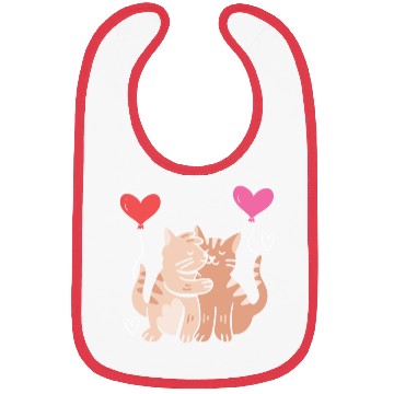 Discover Cat Lover Valentines Day Hearts Day Cupid Love Bibs