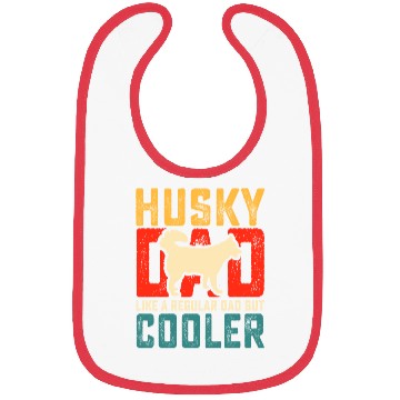 Discover Cute Siberian Husky Dad Father's Day Bibs
