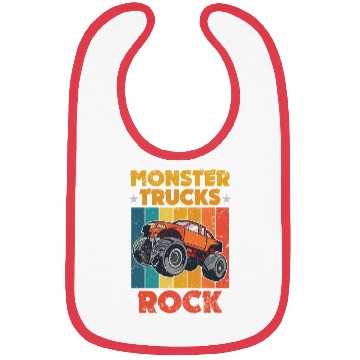 Discover Awesome Monster Trucks Rock Tricks Stunts Wheelies Bibs