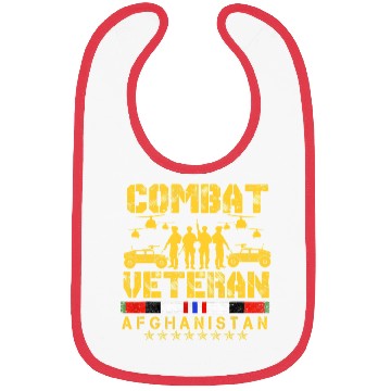 Discover Combat Veteran Afghanistan Proud Us Bibs