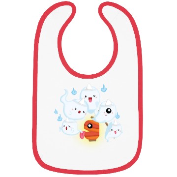 Discover Cute Japanese Ghost, Halloween Bibs