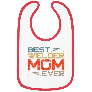 Discover Welder Welding Mom Mother Vintage Bibs