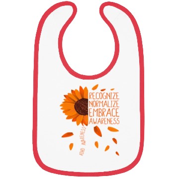 Discover ADHD Awareness Sunflower Embrace Neurodiversity Bibs