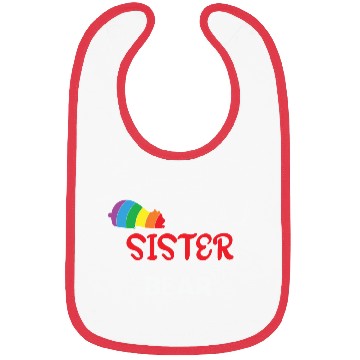 Discover LBGT Flag Gay Pride Human Sister Bear Bibs