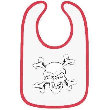 Discover Distressed Skull And Crossbones Bibs