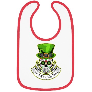 Discover Sugar Skull | St Patrick Day | Lucky Charm Irish Bibs