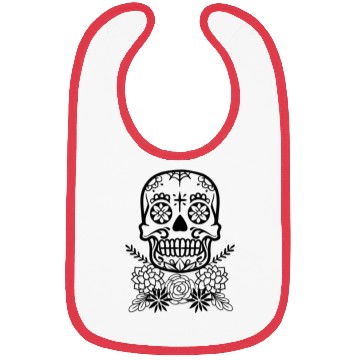Discover Sugar Skull And Flower | Bibs For Day Of The Dead