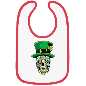 Discover Sugar Skull | St Patricks Day of the Dead Bibs
