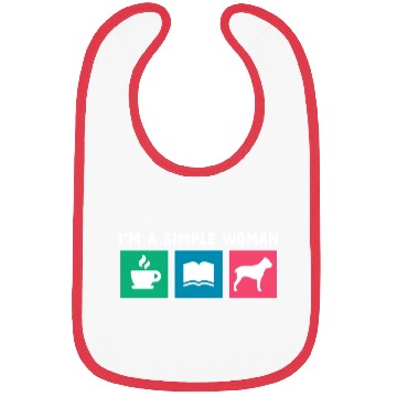 Discover Coffee Books Cane Corso I'm A Simple Woman Bibs