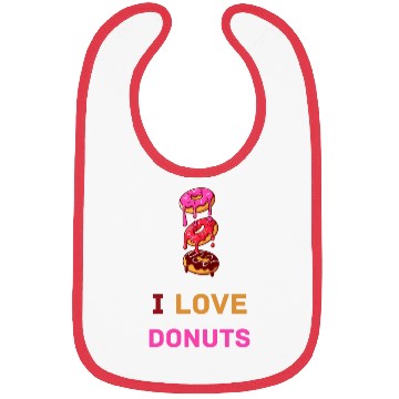 Discover I LOVE DONUTS Bibs