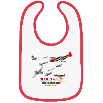Discover Army AAC 332nd Fighter Group Red Tails At War Bibs