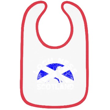 Discover Distressed Loch Ness Monster Scotland Flag Bibs