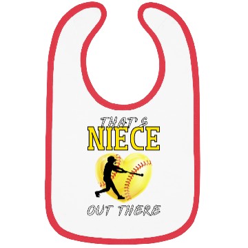 Discover That s My Niece Out There Softball Bibs