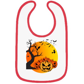 Discover Halloween Night Bibs