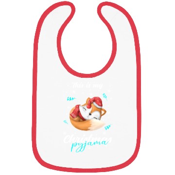 Discover Winter Christmas Pyjama Fox Bibs