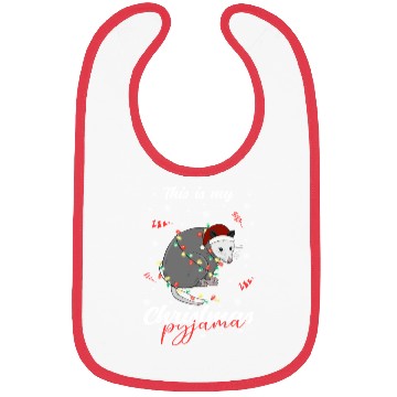 Discover Winter Christmas Pyjama Opposum Bibs