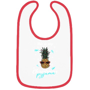 Discover Winter Christmas Pyjama Pineapple Bibs