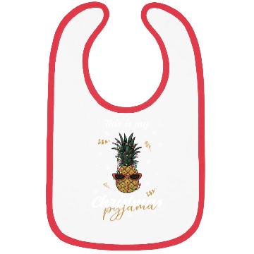 Discover Winter Christmas Pyjama Pineapple Bibs
