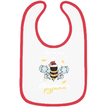Discover Winter Christmas Pyjama Bee Bibs
