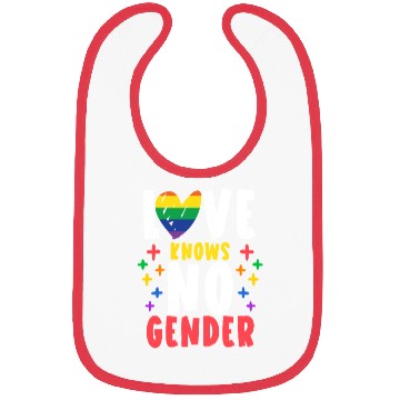 Discover Love Knows No Gender Rainbow Pride Month Bibs