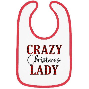 Discover Crazy Christmas Lady Bibs