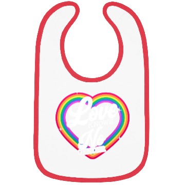 Discover Love Knows No Gender Rainbow Pride Month Bibs