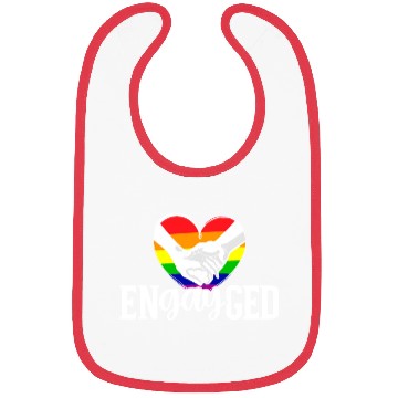Discover Engayged Rainbow Pride Month LGBTQ Gay Pride Bibs