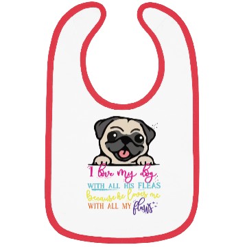 Discover For dog lovers exclusive design with cute phrase Bibs