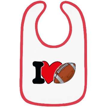 Discover I Love Football For Lovers American Football Bibs