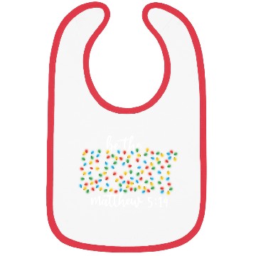 Discover Be The Light Mathew Christmas Lights Teacher Bibs
