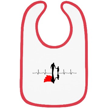 Discover Heartbeat dad real super hero Bibs