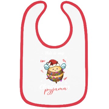Discover Winter Christmas Pyjama Bee Bibs