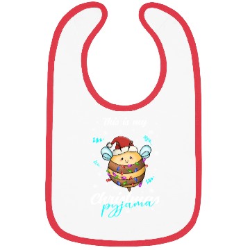 Discover Winter Christmas Pyjama Bee Bibs