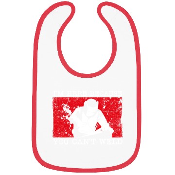 Discover Welder Welding Vintage I'm Here Bibs