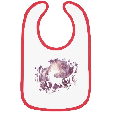 Discover unicorn in magical forest Bibs