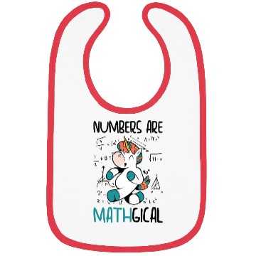 Discover Math Number Lovers Mathematics Unicorn Teacher Bibs