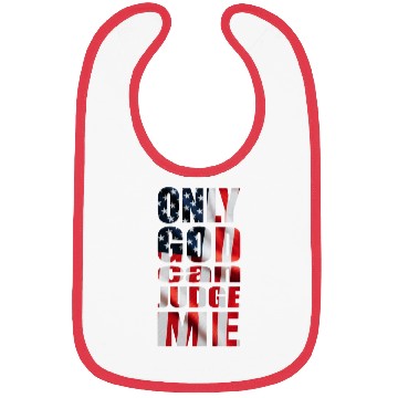 Discover Only God can Judge Me usa Bibs