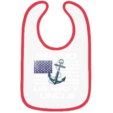 Discover Distressed US Na vy Quote Proud Uncle Bibs