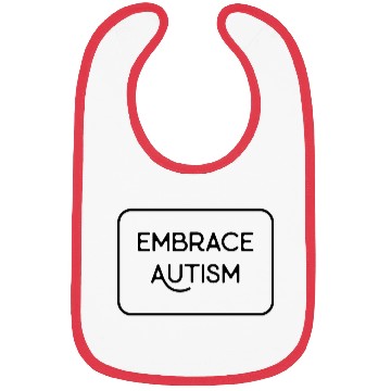 Discover Embrace Autism black version Bibs