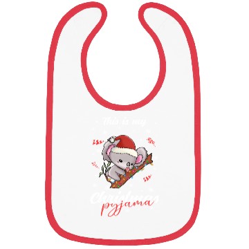 Discover Winter Christmas Pyjama Koala Bibs